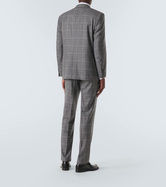 Prince of Wales checked wool suit