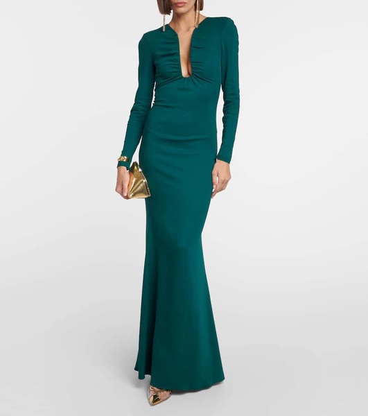 Ruched cady gown