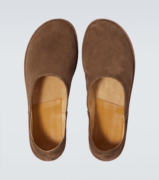 Canal suede slip-on shoes