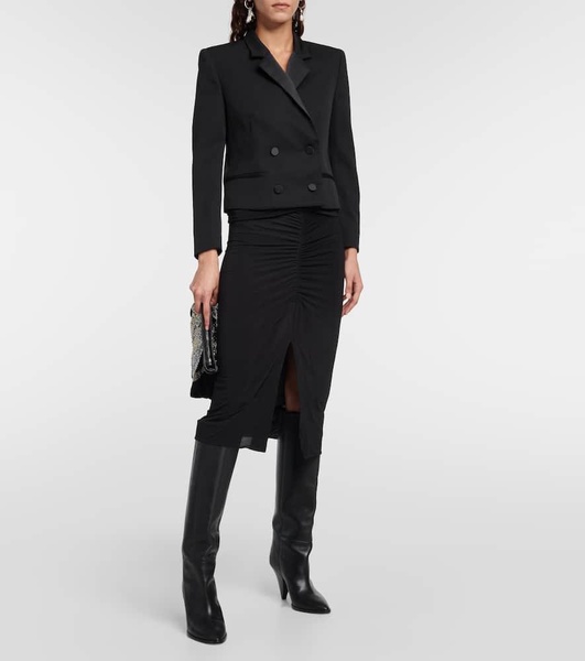 Hastagd cropped wool tuxedo jacket