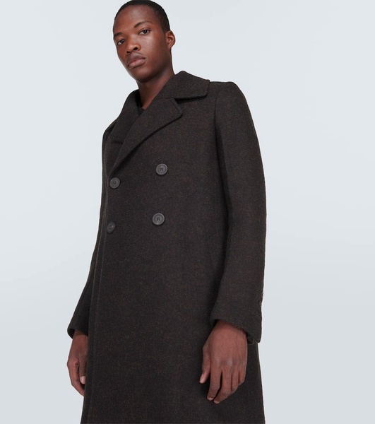 New Bell double-breasted wool coat