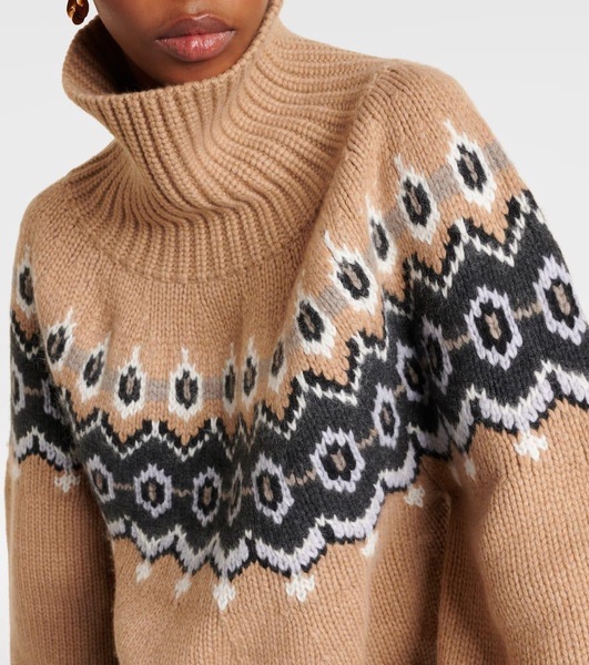 Amaris Fair Isle cashmere-blend sweater