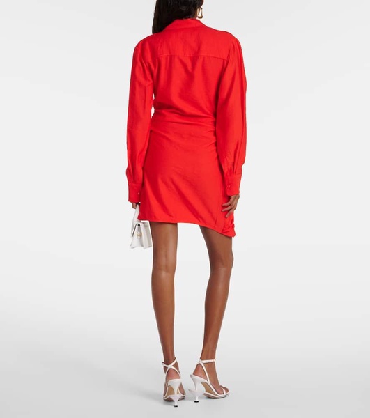 La Robe Bahia draped shirt dress