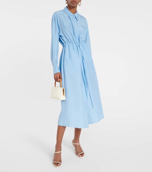 Heritage Ease silk midi dress