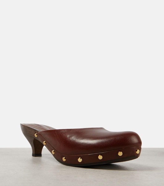 Judith studded leather clogs