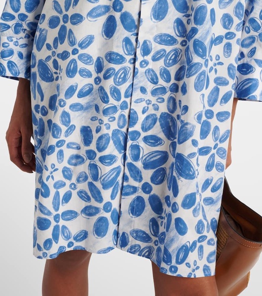 Printed floral cotton dress