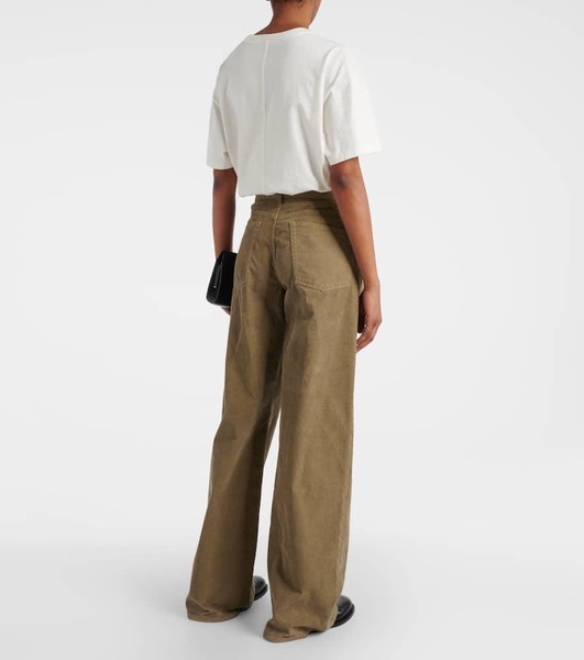 Eglitta cotton corduroy wide-leg pants