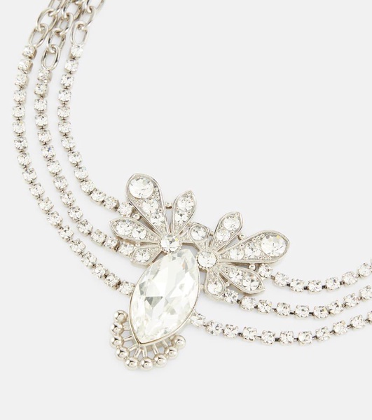 Crystal-embellished necklace