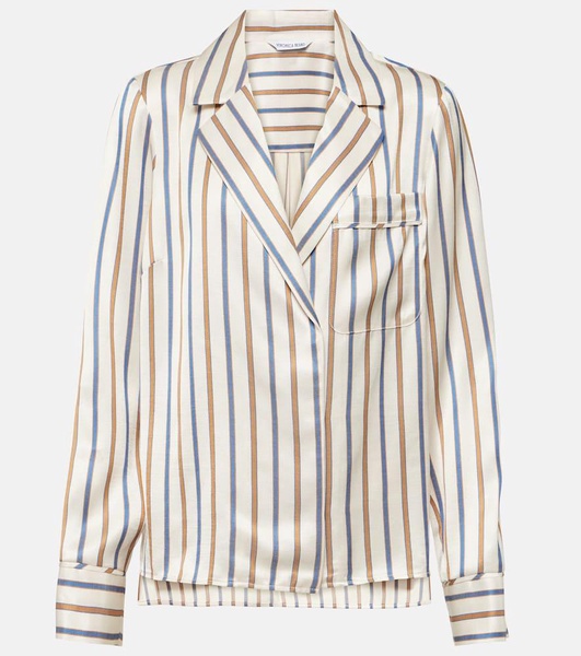 Lusanne striped satin shirt