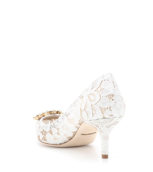 Bellucci embellished lace pumps