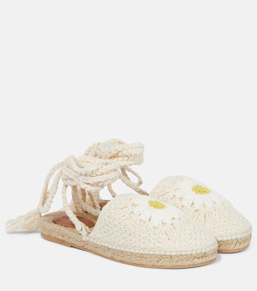 Daisy crochet espadrilles