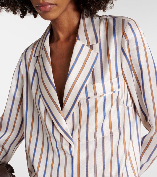 Lusanne striped satin shirt