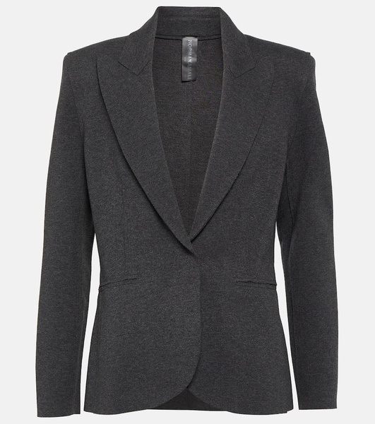 Cotton-blend terry blazer