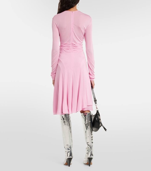 Rosemagd asymmetric jersey midi dress