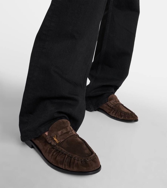 Le Loafer suede penny loafers