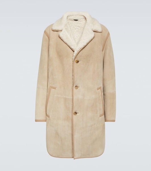 Sedrun shearling-lined suede coat