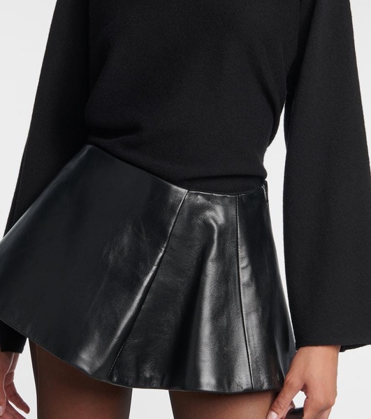 Ralfa leather miniskirt