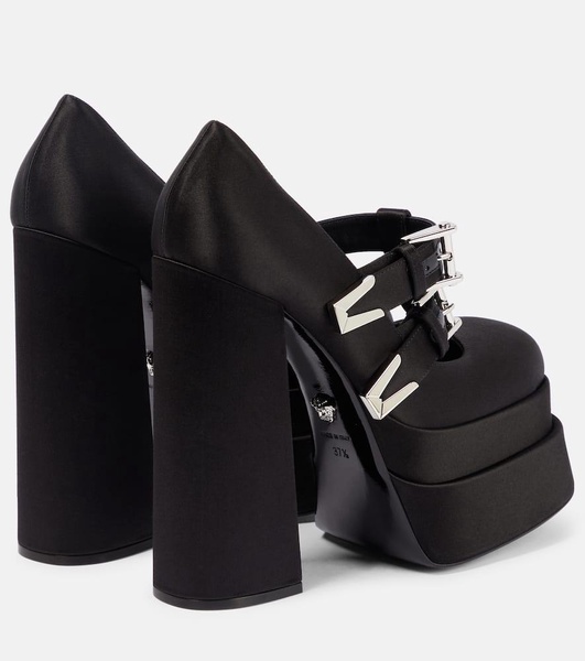 Medusa Aevitas satin platform pumps