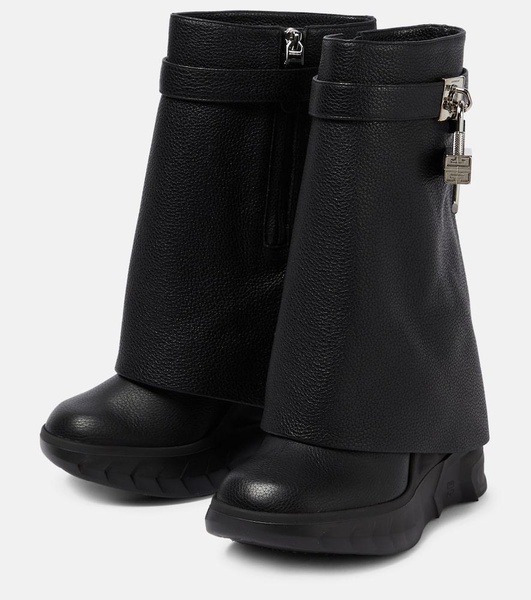 Shark Lock 115 leather ankle boots