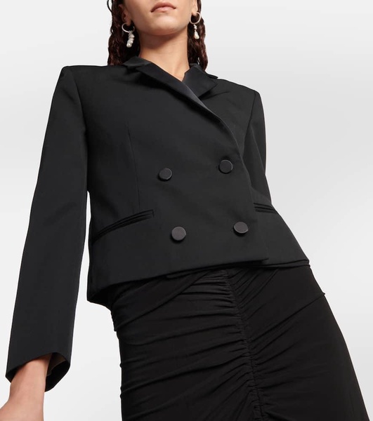 Hastagd cropped wool tuxedo jacket