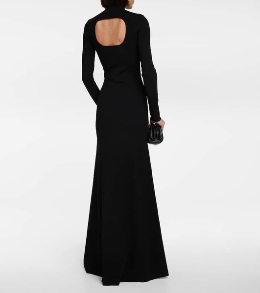 Turtleneck knitted gown