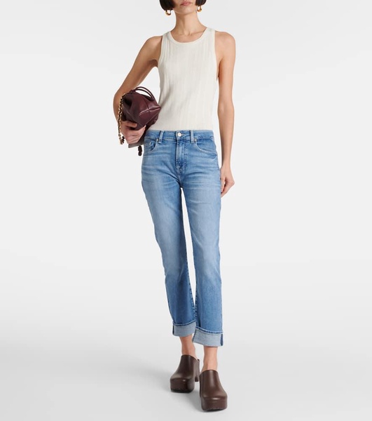 Low-rise slim jeans