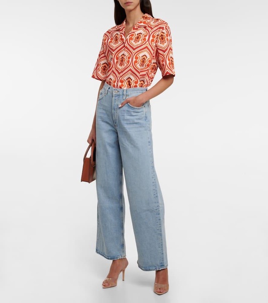 Low Slung Baggy wide-leg jeans