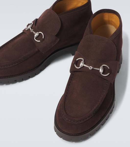 Horsebit suede desert boots