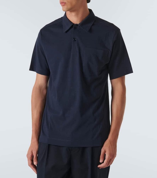 Cotton jersey polo shirt