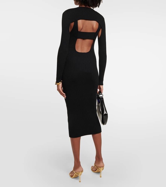 x Simkhai Contoured Ribs jersey midi dress