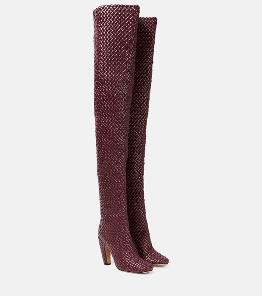 Canalazzo leather over-the-knee boots