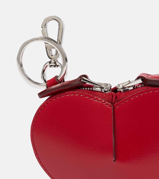 The mini leather heart corner purse