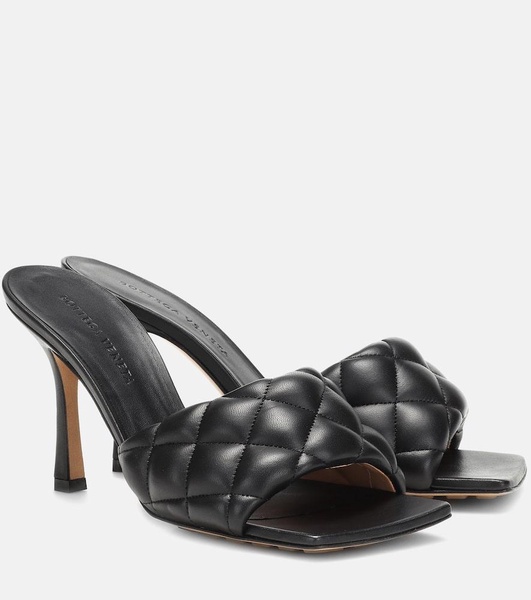 Padded leather sandals