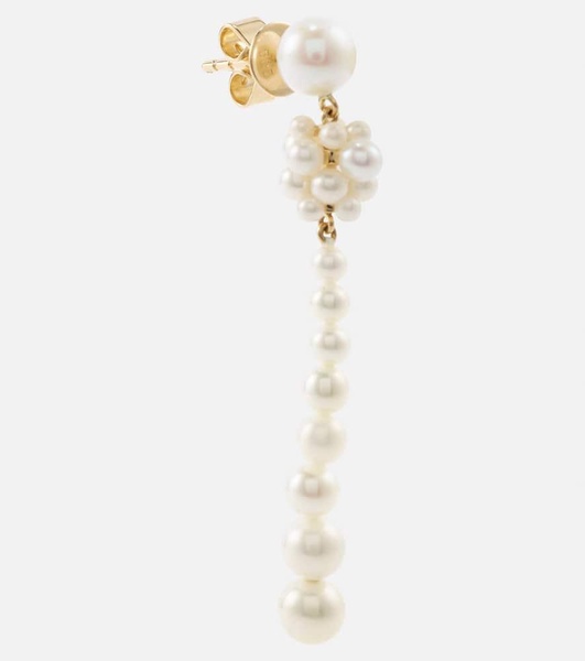 Colonna Perle 14kt gold drop earrings with pearls