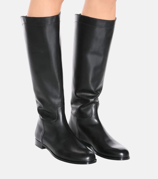 Welly leather boots