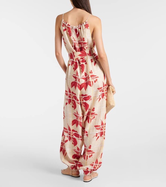 Cristina floral linen jumpsuit