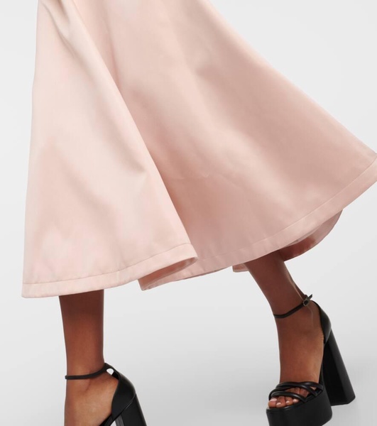 Varda satin midi skirt