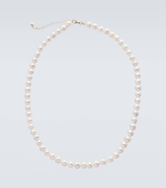 14kt gold necklace with freshwater pearls