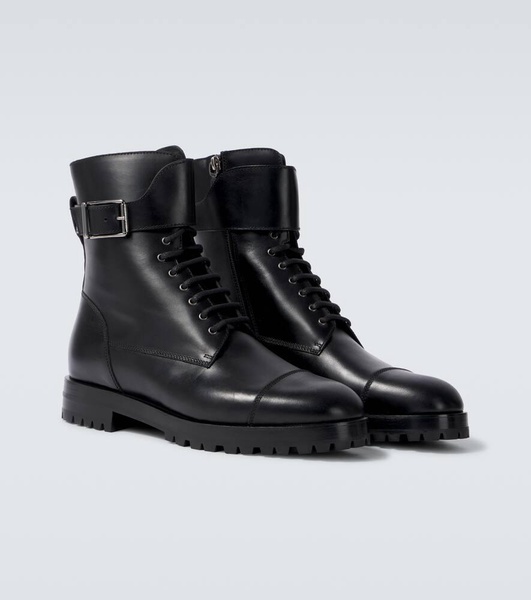 Buloko leather combat boots