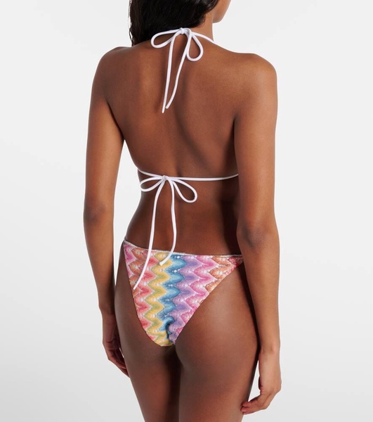 Zig Zag pointelle bikini