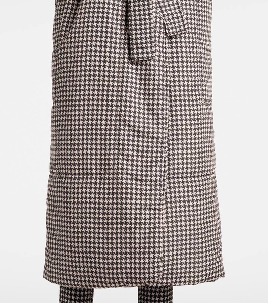 Sleeping Bag houndstooth wrap coat