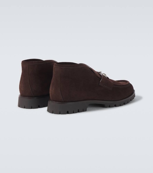 Horsebit suede desert boots