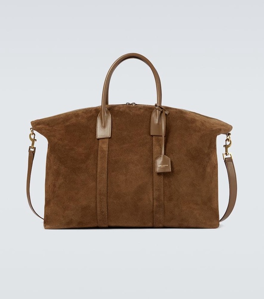 Giant suede duffel bag