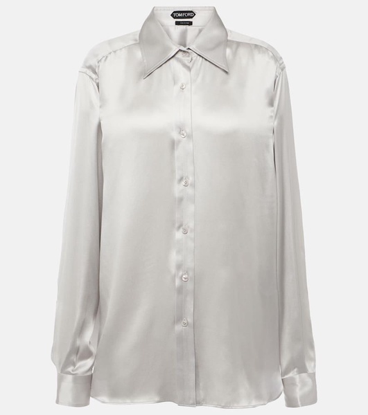 Silk charmeuse shirt