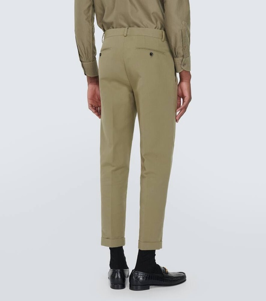 Semi Sartorial cotton satin chinos