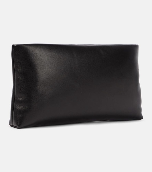 Calypso leather long zipped pouch