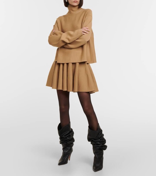 Ulli wool-blend miniskirt