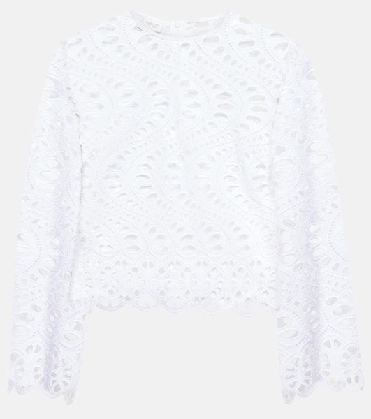 Broderie anglaise cotton top