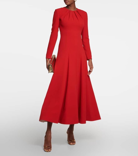 Elmira crêpe midi dress