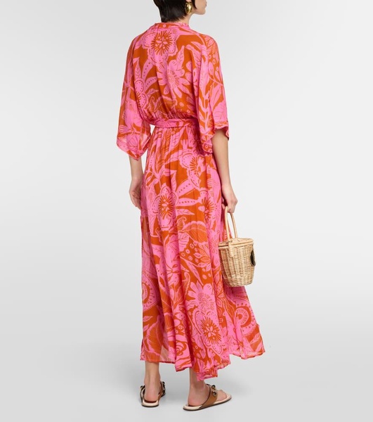 Adha floral wrap dress